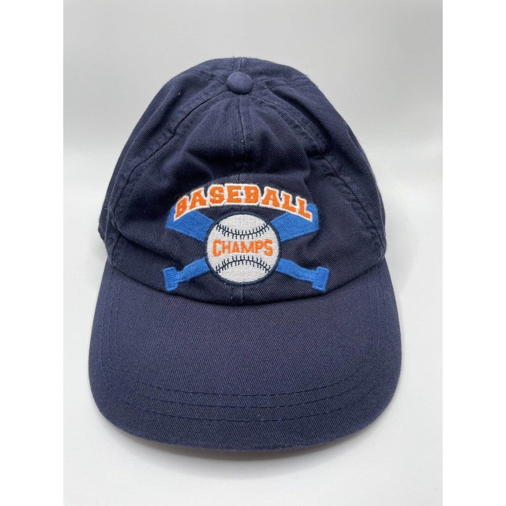 Koala Kids Baseball Champs Hat Child 3T/4T Cap Navy Orange